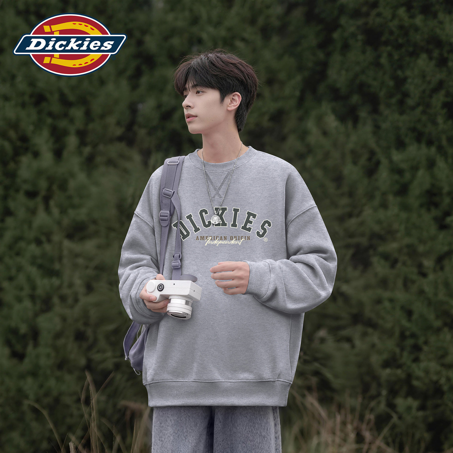Dickies美式男生复古圆领套头衫