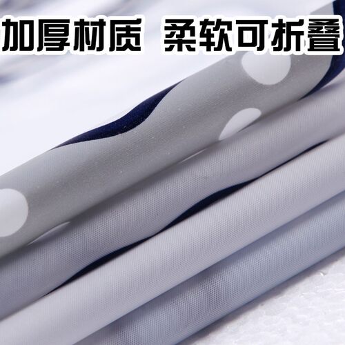 加厚海洋贝壳防水防霉塑料不透明浴帘卫生间浴帘布隔断帘子挂帘
