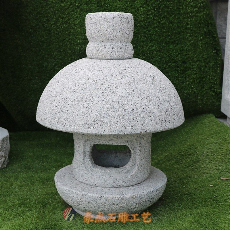 日式复古石灯笼庭院石灯天然石灯笼园林景观石灯花园装饰石灯摆件
