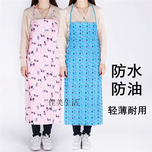 皮围裙防水男女士成人长款PU厨房防油围裙加厚秋冬画室工厂作业服