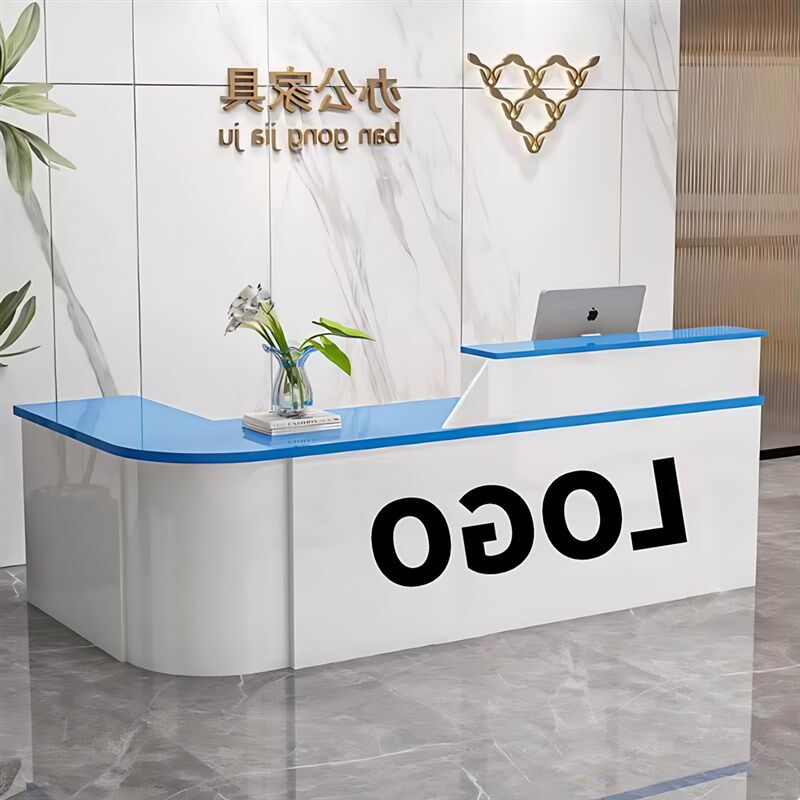 吧台收银台店铺小型柜台简约定制服务台超市理发店公司前台接待台