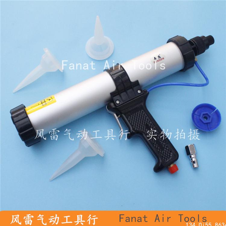 丰盾气动软胶枪 中空玻璃胶枪 400腊肠型可调节不溢胶香肠胶活塞图片