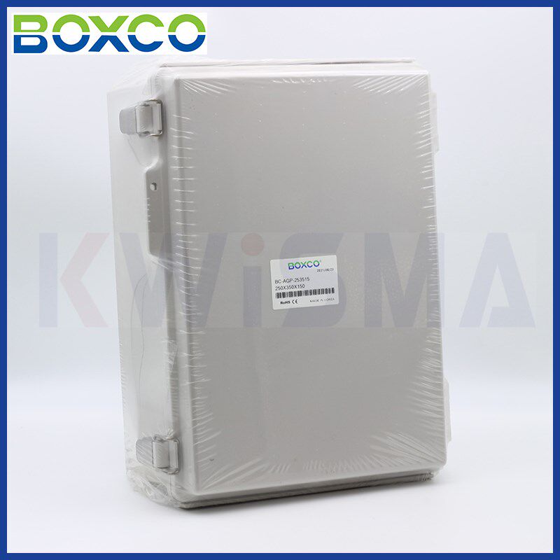BOXCO原装进口AGP-203015合页锁扣ABSPC阻燃防水塑料接线盒配电箱