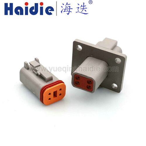 DT04-4P-L012德驰型接插件带固定法兰配端子DJ73041Y-1.6-11DP/21