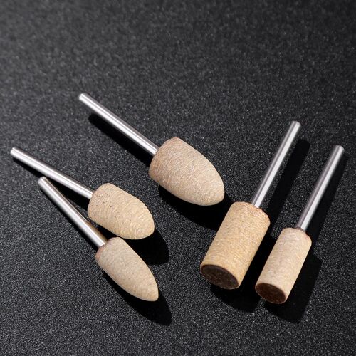 牛皮磨头抛光轮橡胶砂轮3mm玉石翡翠金属模具电磨配件镜面打磨头