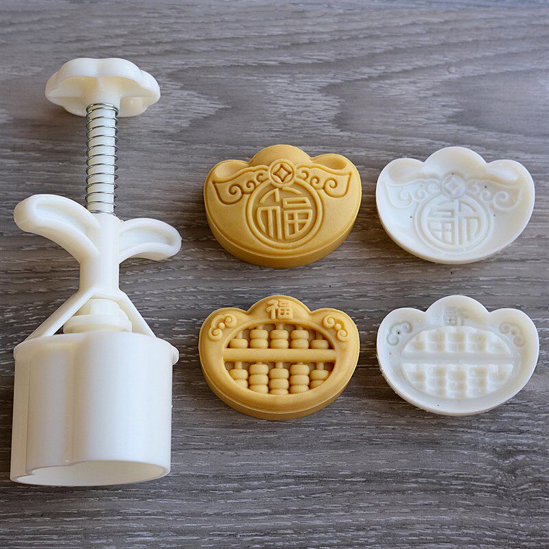 元宝算盘75克月饼模具手压式烘焙工具山药糕辅食卡通包南瓜馒头模