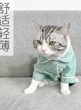 宠物猫咪睡衣狗狗睡衣家居服泰迪柯基防掉毛比熊夏秋季法斗睡袍