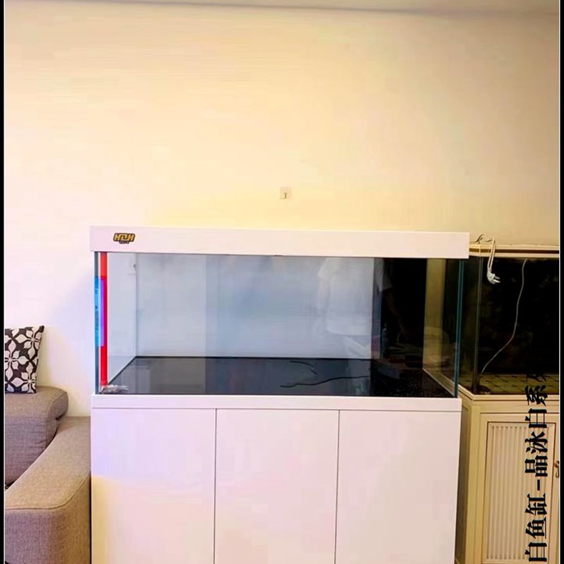 光远2023新款金晶超白玻璃红龙缸轻奢风格铝合金底过滤 全铝结构