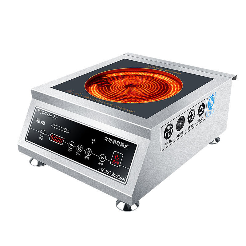 骆派商用电陶炉5000W-6000瓦爆炒饭店大功率台式灶光波新款电磁炉