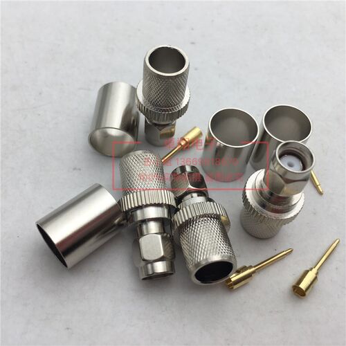SMA-J-7射频RF接头SMA公内螺纹内针接7DFB/50-7大电缆专用压接式