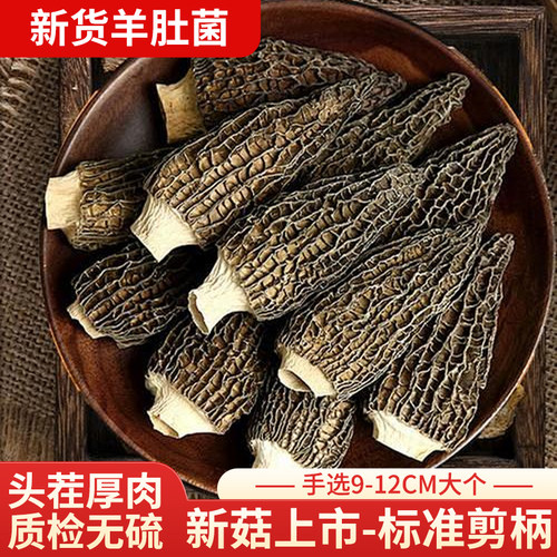头茬肉厚无硫羊肚菌干货菌香浓郁