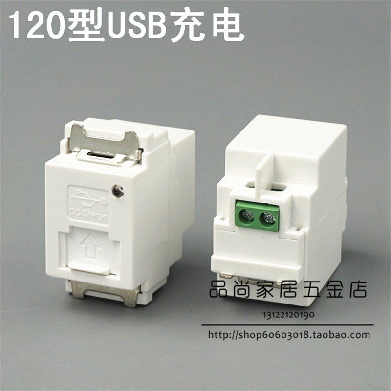 120型 USB充电模块 手机充电/IPHONE充电模块  可配开关面板地插