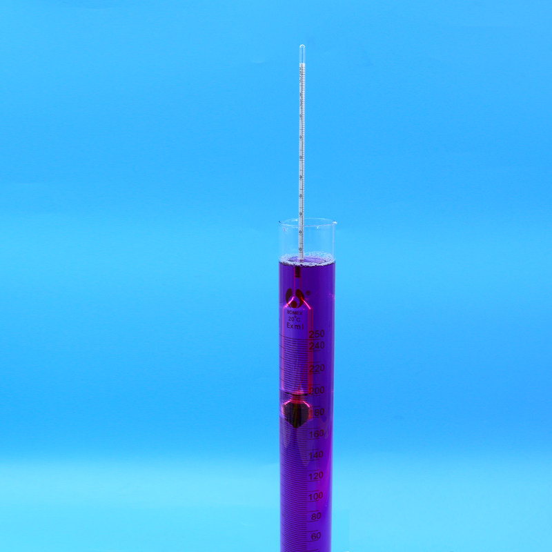 玻璃比重计液体密度计婆梅计婆美比重计凉皮凉面泥浆比重计送量筒