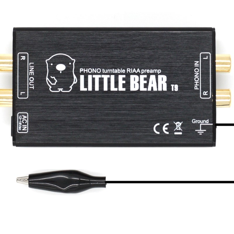 电唱机黑胶唱机MM唱头放大器前级 唱放 PHONO 铝壳版T9