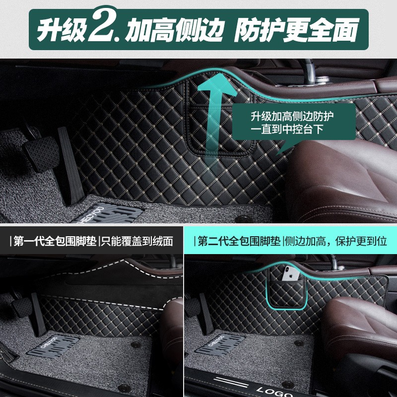 汽车脚垫车垫子地毯式汽车脚踏垫汽车垫全包地垫车内车垫全包围大