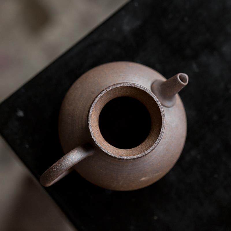碌心原矿粗陶公道杯家用中式绑绳陶瓷禅意公杯功夫茶具配件分茶器