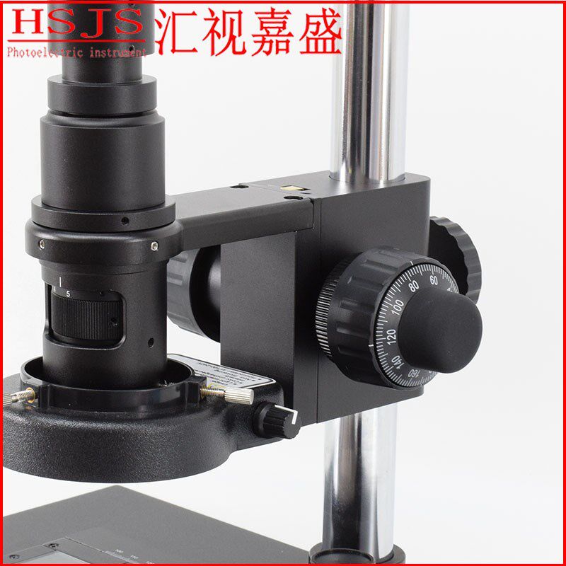 电子显微镜放大镜头托架微调升降机构32mm25mm单筒同轴光高倍支架