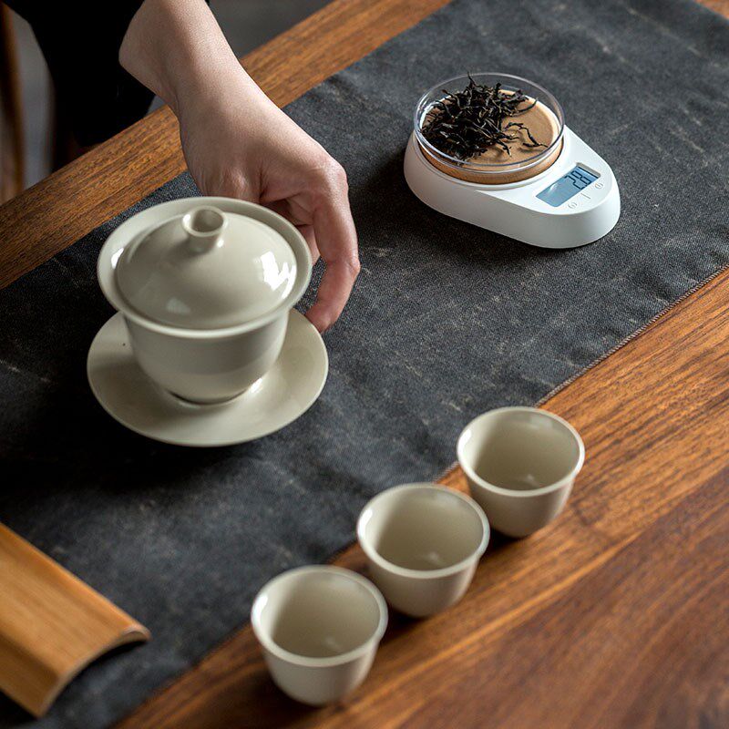 茶道茶称高精度电子量茶器家用迷你称精准茶秤小型电子秤茶荷克秤