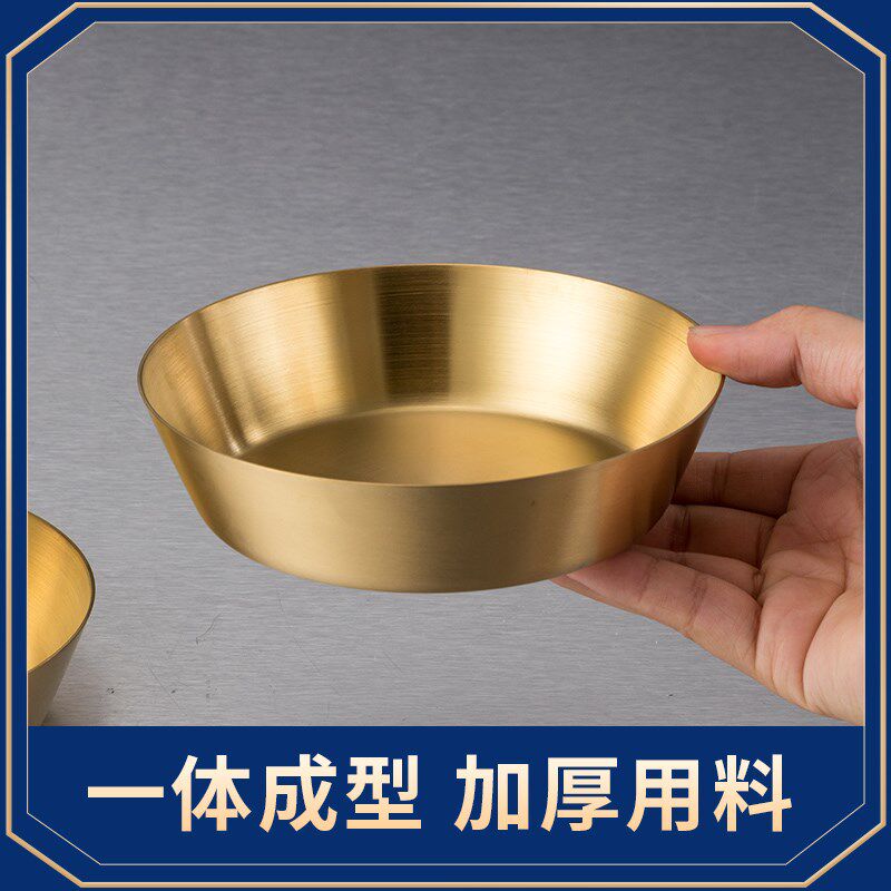 圆形不锈钢吐骨碟加高家用餐桌垃圾渣盘吐骨盘高颜值鱼骨剩菜盘