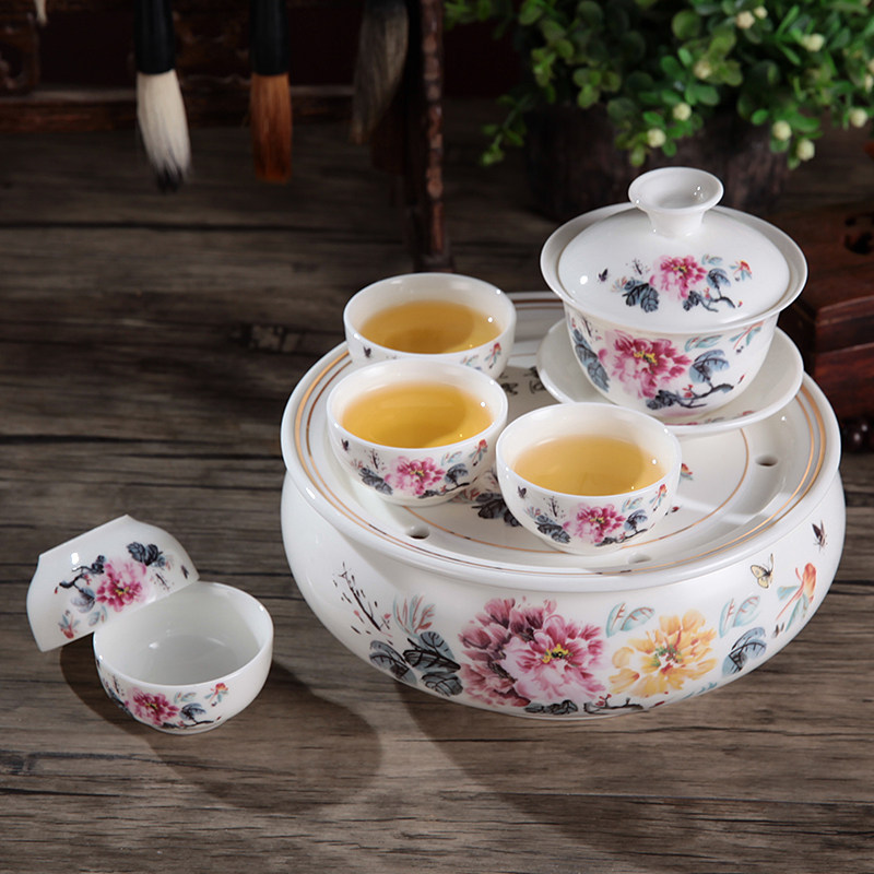 迷你袖珍旅行户外用品旅游便携式车载办公紧凑型陶瓷功夫茶具套装