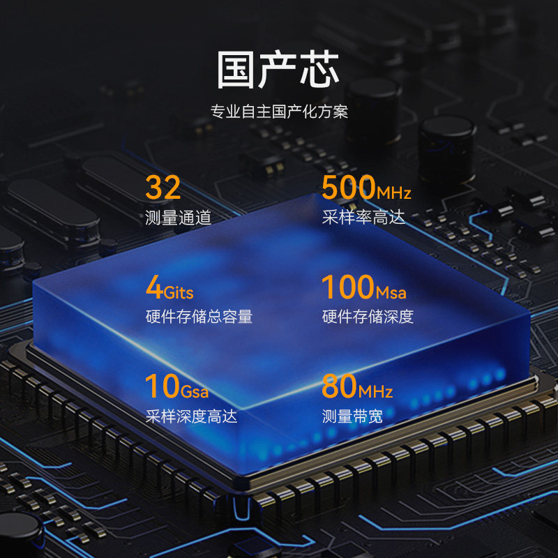 P1 逻辑分析仪 500M采样率 32通道 可调阈值 多协议10G深度pwm