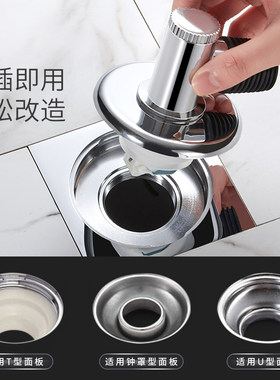 云华洗衣机下水管地漏专用接头二合一三通排水管下水道防臭神器