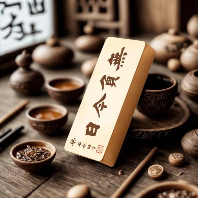 无负今日原文雕刻镇尺实心誓言黄铜摆件纯铜压纸压书镇纸文镇书