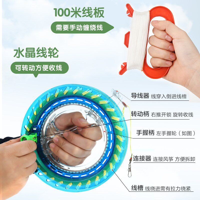 儿童卡通风筝2023新款微风易飞手持可爱大人网红小孩专用潍坊风筝