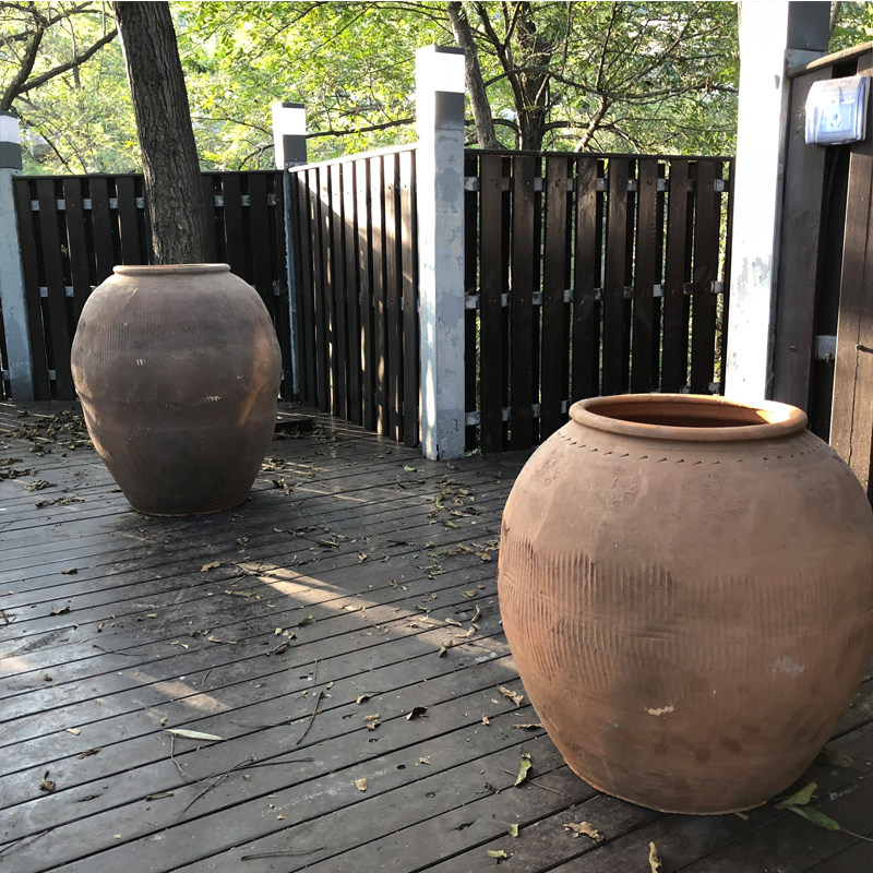 【颜林】陶缸景观粗旧陶罐装饰园林庭院大号缸瓮仿古陶器组合花盆