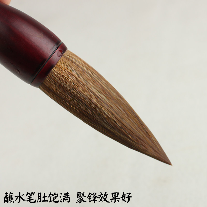 包邮大号大字抓笔斗笔题榜湖笔 狼毫毛笔提斗福字写对联专用毛笔