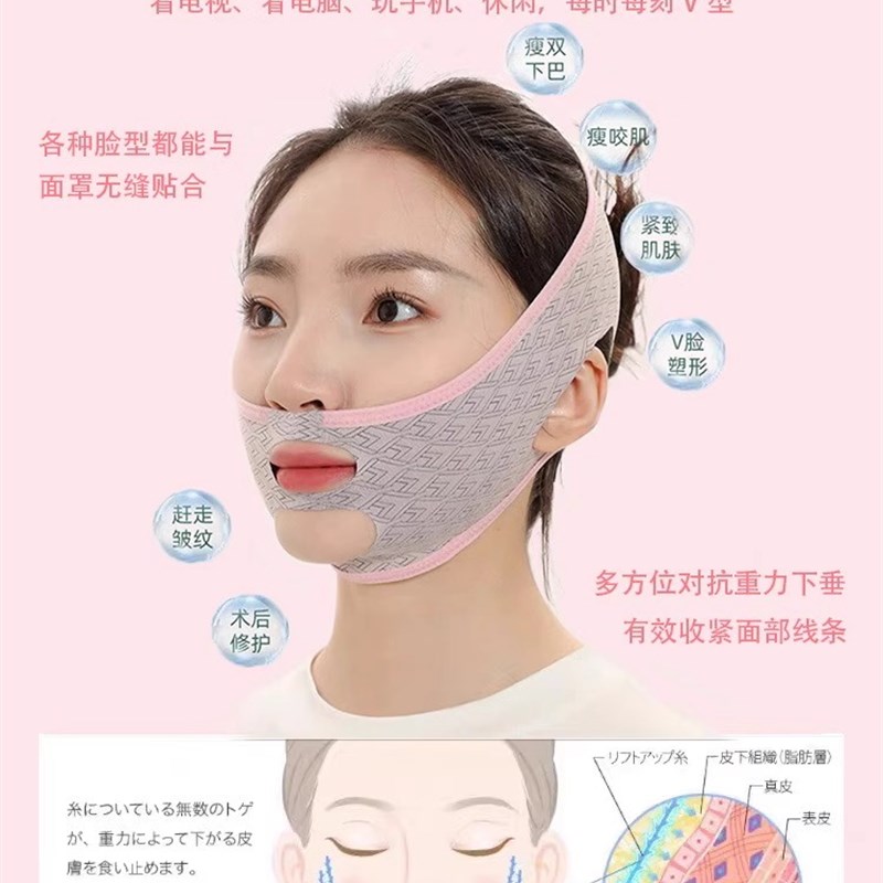 【2023爆卖】v脸绷带提拉紧致下垂提脸双下巴塑形面雕瘦脸绷带