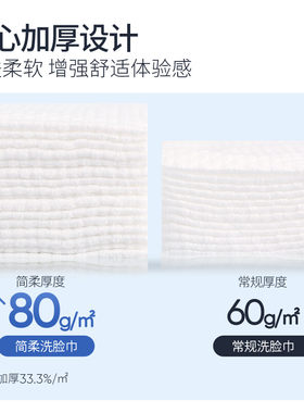 简柔洗脸巾一次性加厚两用洁面巾美容巾棉柔巾面巾擦脸卸妆化妆棉