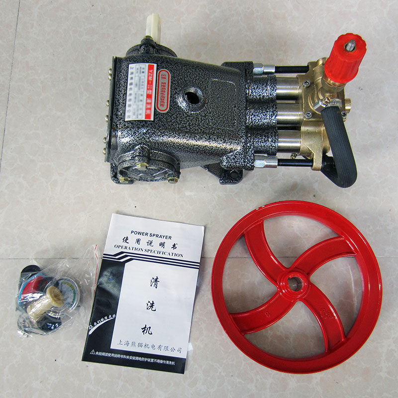 40 55 58型高压清洗机泵头洗车刷车器水泵神龙通用压力泵