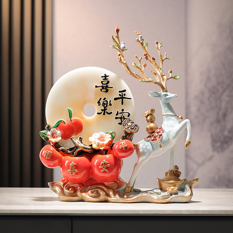 高颜值摆件梅花鹿款式装饰品新中式装修风格搭配客厅卧室桌面摆件