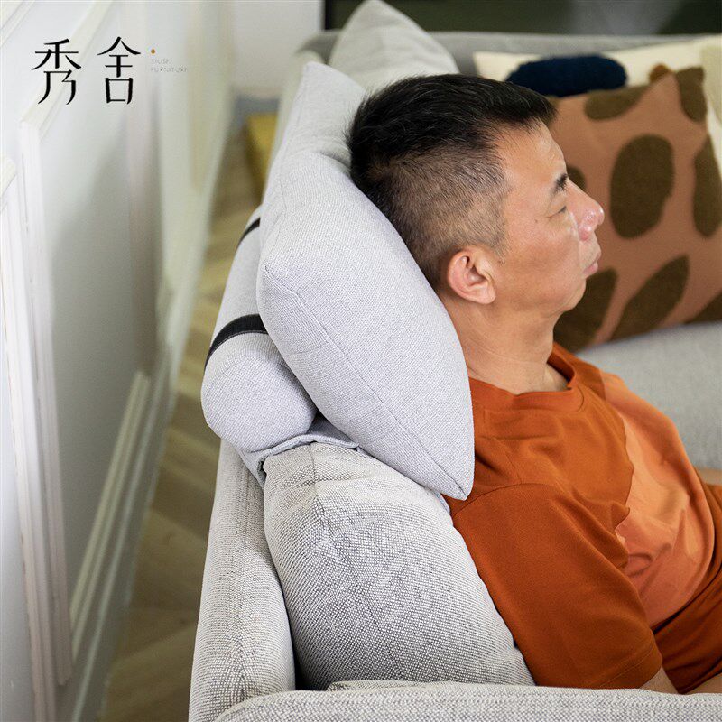 秀舍懒人岛定制沙发头枕护颈枕支撑靠枕午睡枕头靠垫护腰沙发靠枕