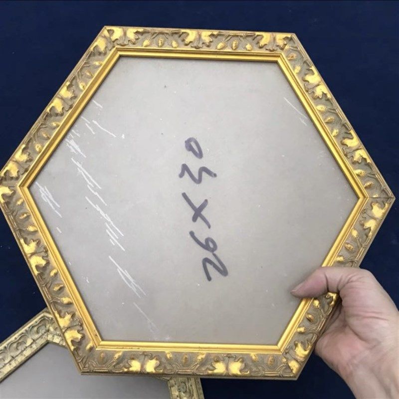 6角油画框集合外框实木画框相框装裱卡纸布框画布定制画布带框