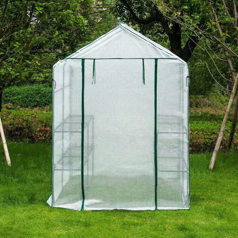 户外植物暖棚家用庭院暖房保温罩园艺防冻防雨棚多肉花房家庭花盆