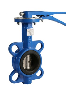D71X-10/16Q天津奇工对夹手动蝶阀/对夹手柄蝶阀DN50-DN250球墨铁