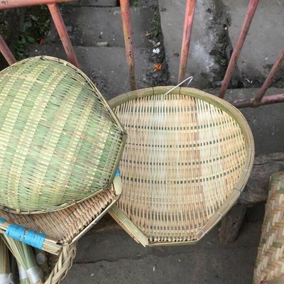 邛崃特产竹编筲箕簸箕竹筛子手工农家竹制品