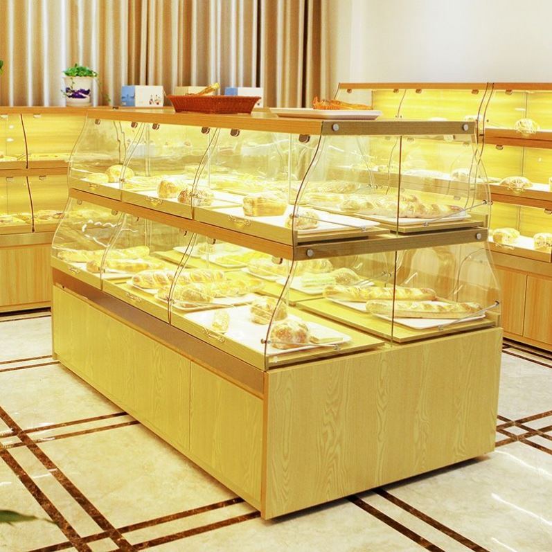 面包柜面包展示柜边柜中岛柜蛋糕模型展示柜商用蛋糕展示柜面包架