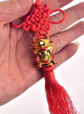 喜庆红色中国结小挂件牛年新年装小礼品特色手工工艺品平安结挂件