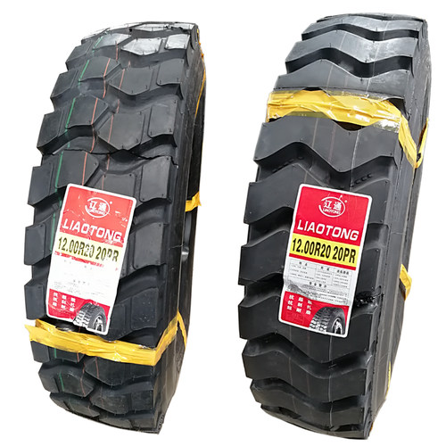 包邮三包90/100r20辽通1100r20矿山1200r20全钢丝12r22.5货车轮胎