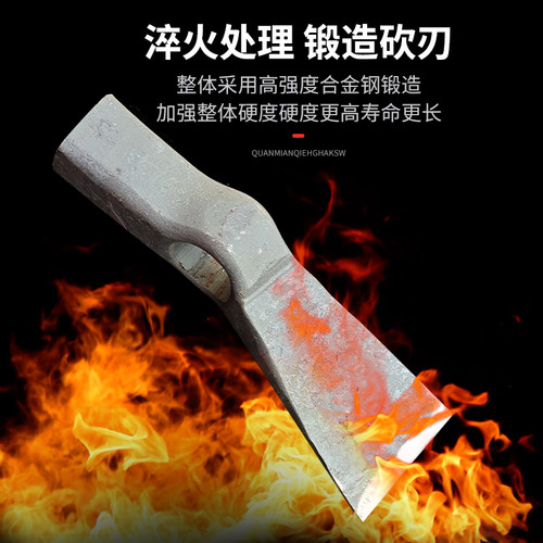 双刃劈柴斧圆孔旷山斧子专用家用多功能斧头户外手斧开山板斧砍斧