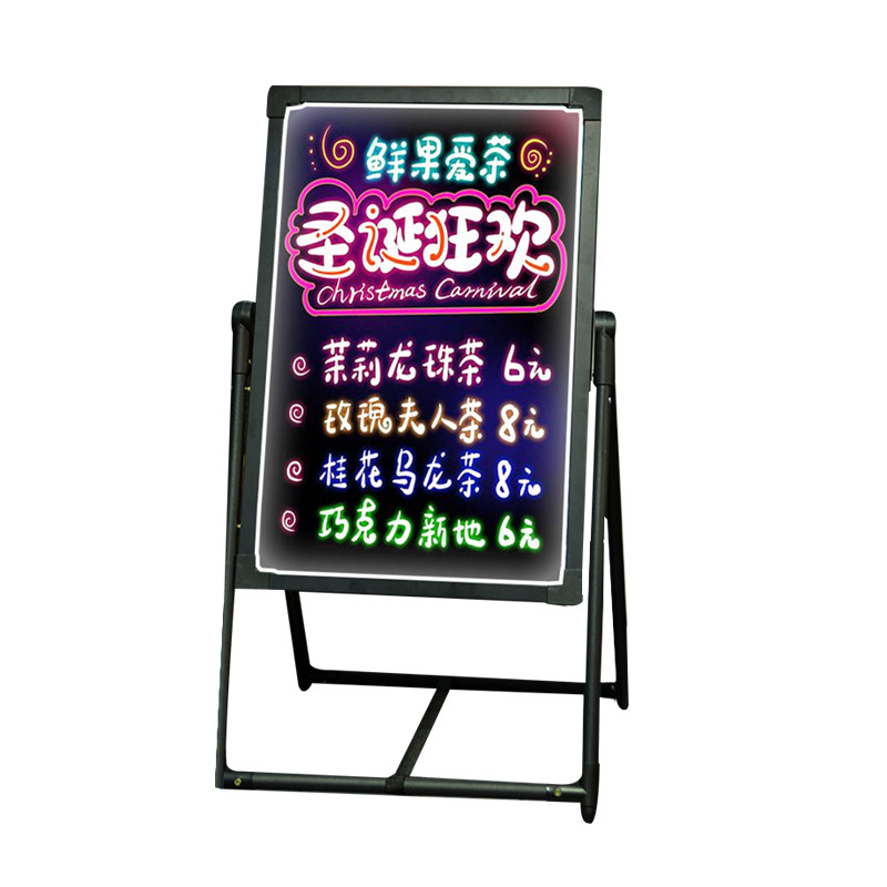 led荧光板发光小黑板闪光手写广告牌夜市摆摊店铺夜光充电手写屏