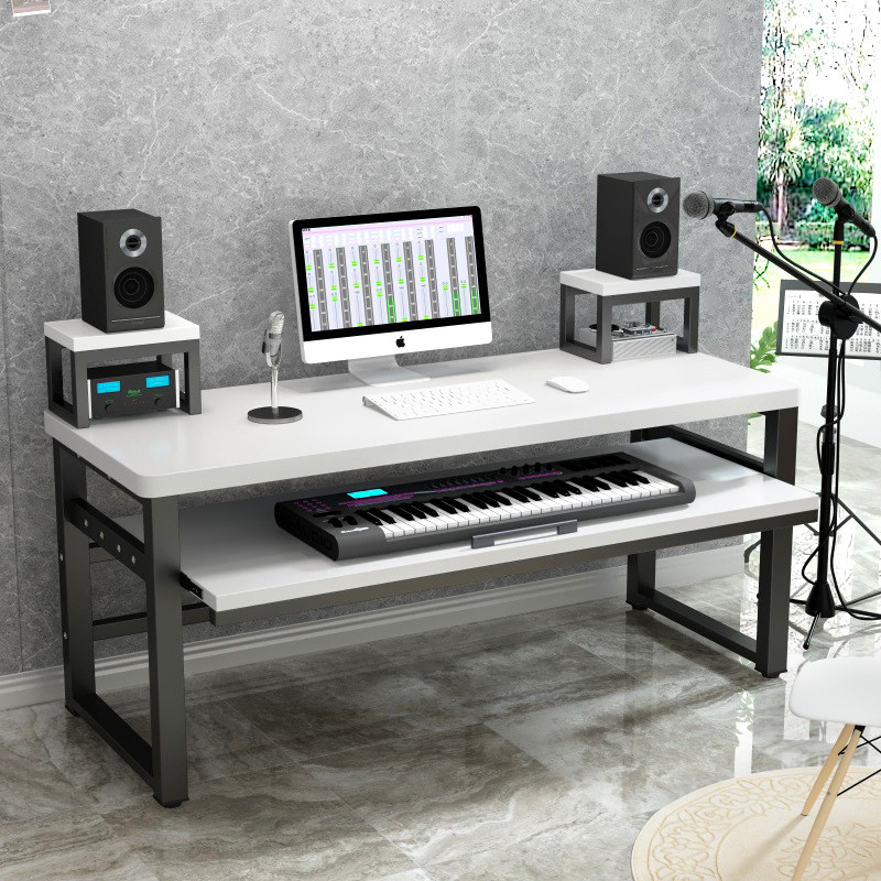 轻奢电子琴桌midi键盘桌电钢琴桌子音乐制作剪辑师编曲工作台桌子