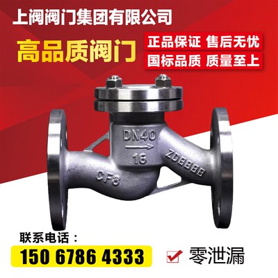 H41W-16P304不锈钢升降式止回单向阀DN253240506580100150200