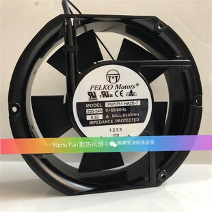 全新 PELKO Motors PM1751HA2B-7 220-240V 0.32A 17251 散热风机