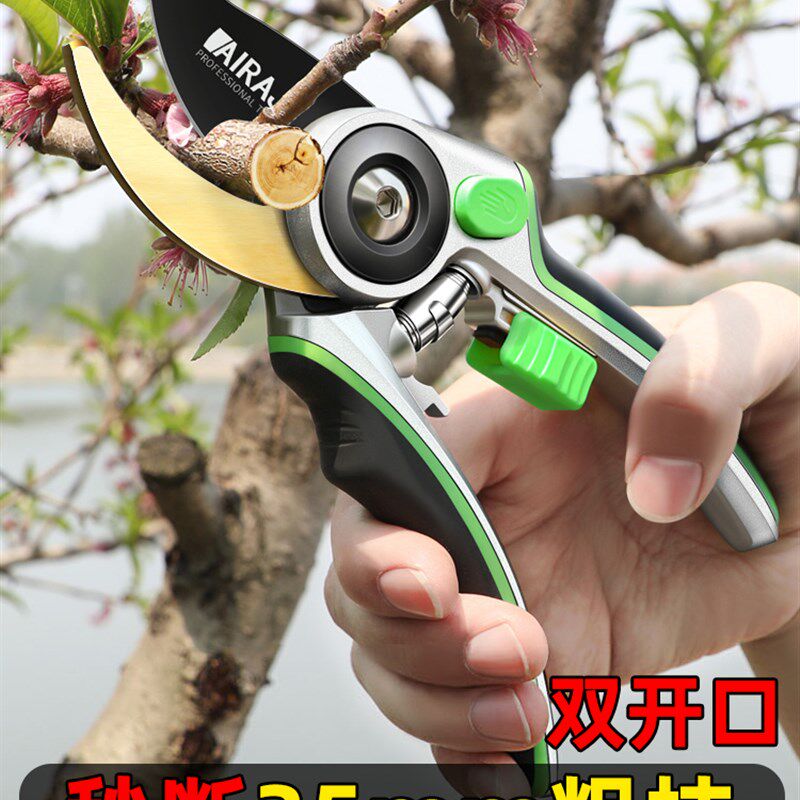 日本进口钢修枝剪果树木花卉园林艺滑轮省力嫁接sk5修枝剪刀家用