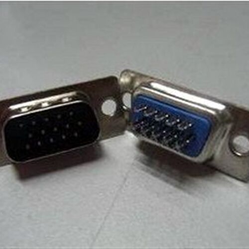 厂家直销焊线VGA插头 DB15 VGA公头 VGA三排15针 DB15针