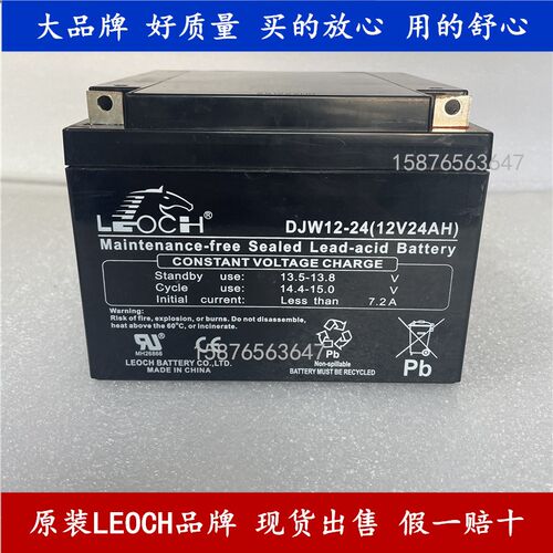 原装LEOCH蓄电池 DJW12-24 12V24AH 直流屏电瓶 UPS应急电源电池